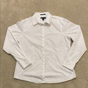 Lands' End White Dress Shirt for Men